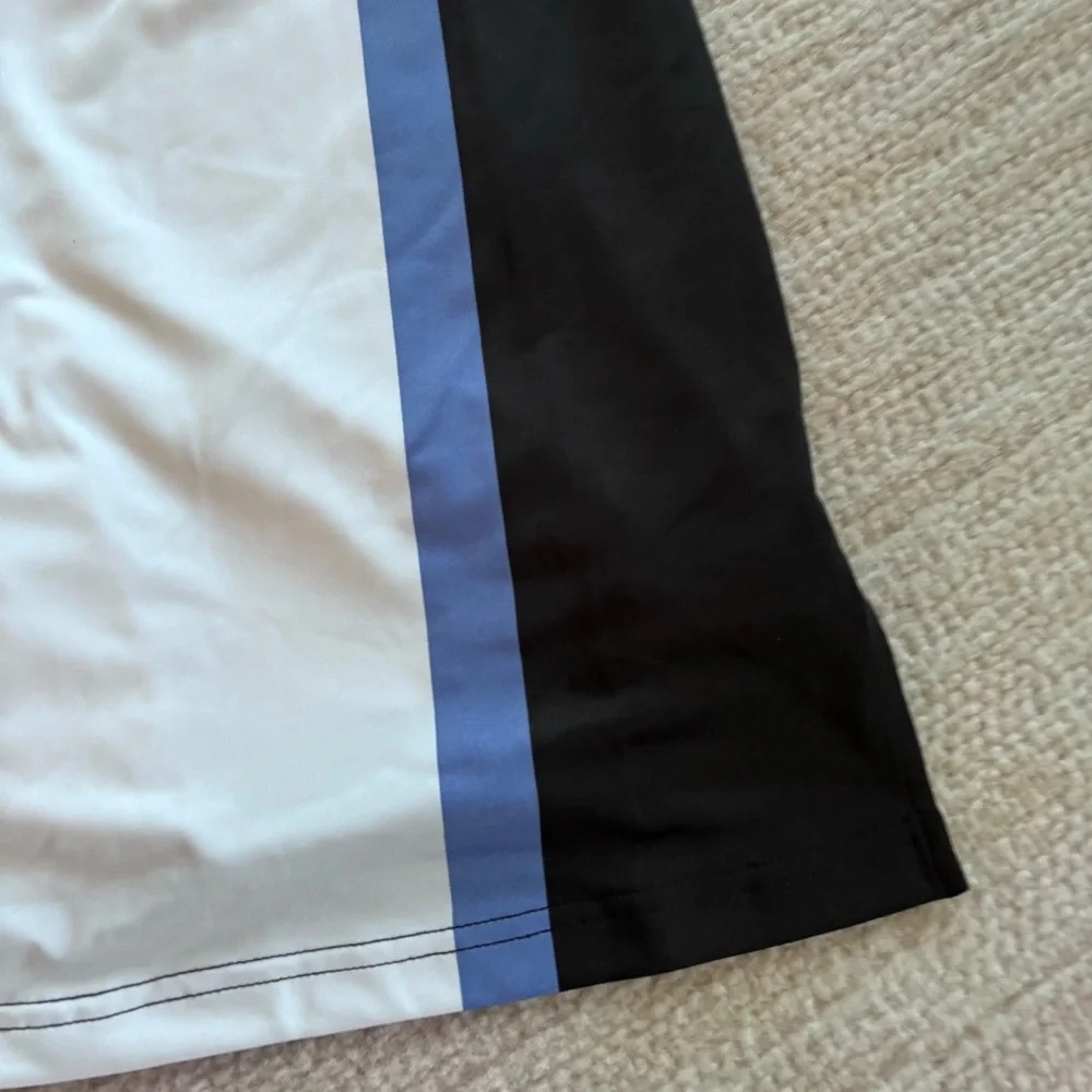 White Athletic Golf Skort with Blue and Black Side Panels NWT - Picture 5 of 11